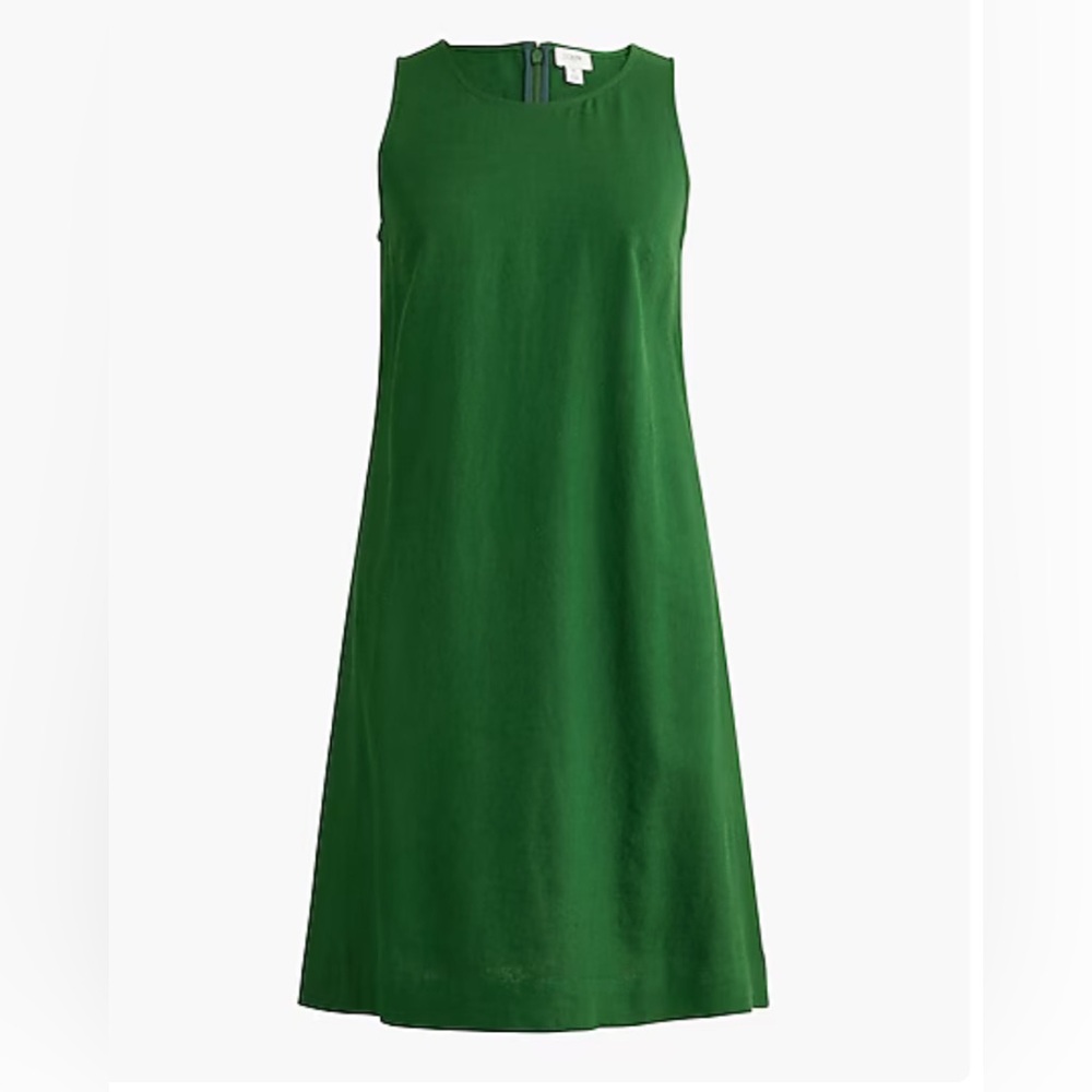 Jcrew Factory Linen-blend shift mini dress